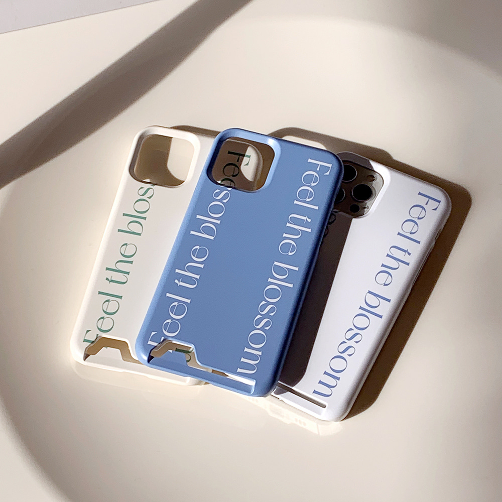 feel the blossom lettering design [card storage phone case]