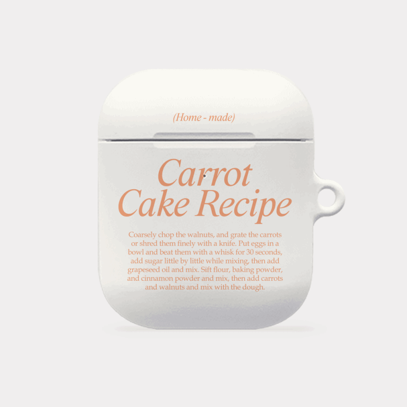 cake recipe lettering design [hard airpods case series]