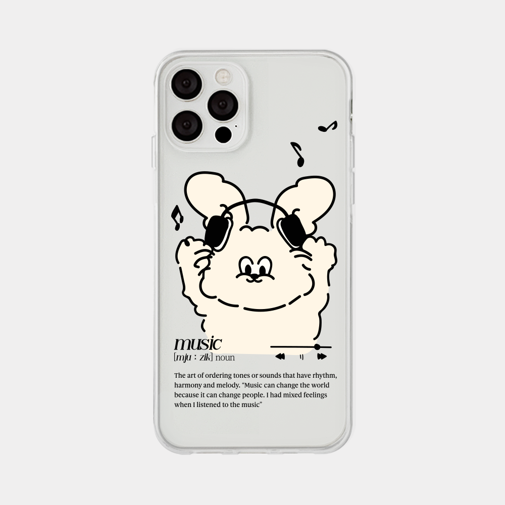 melody butty design [clear phone case]