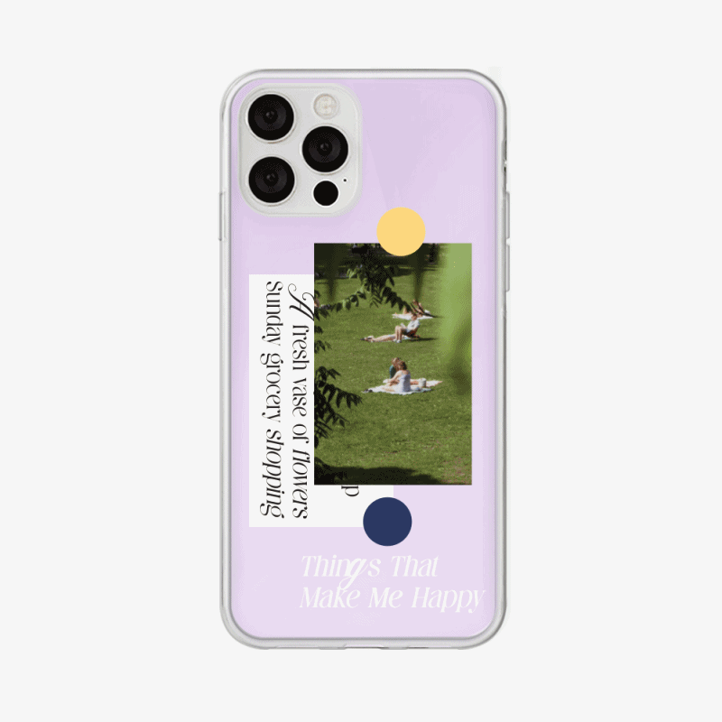 spring sticker design [glossy mirror phone case]