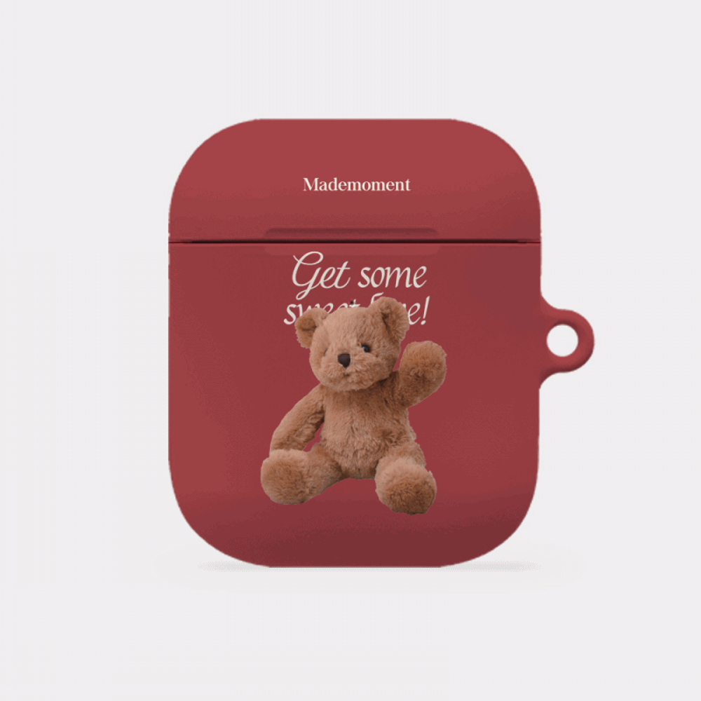 sweet some teddy design [hard airpods case series]