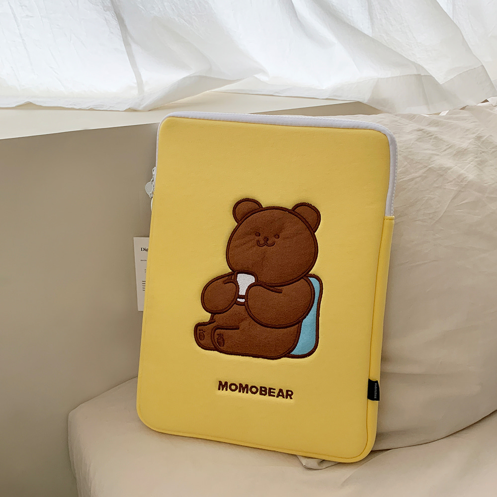 tea time momo bear laptop pouch