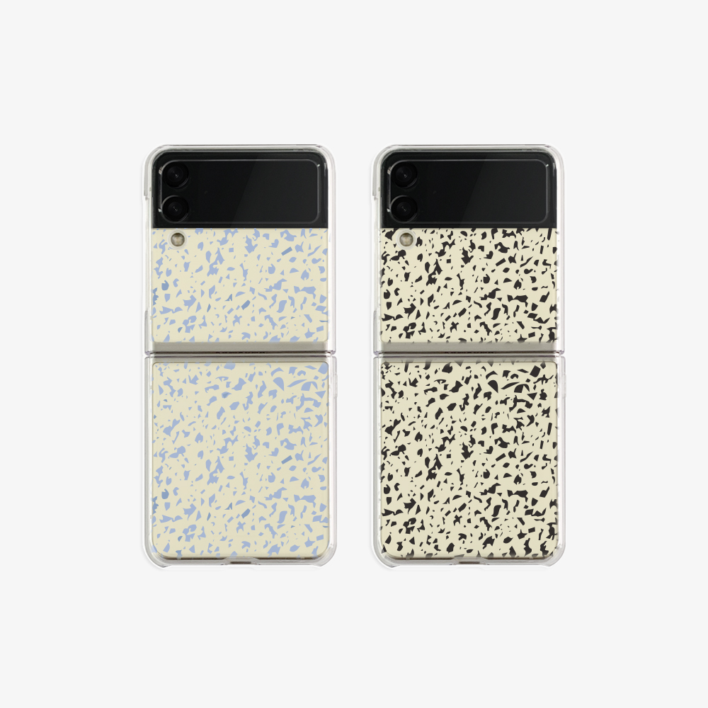 sand pattern design [zflip clear hard phone case]