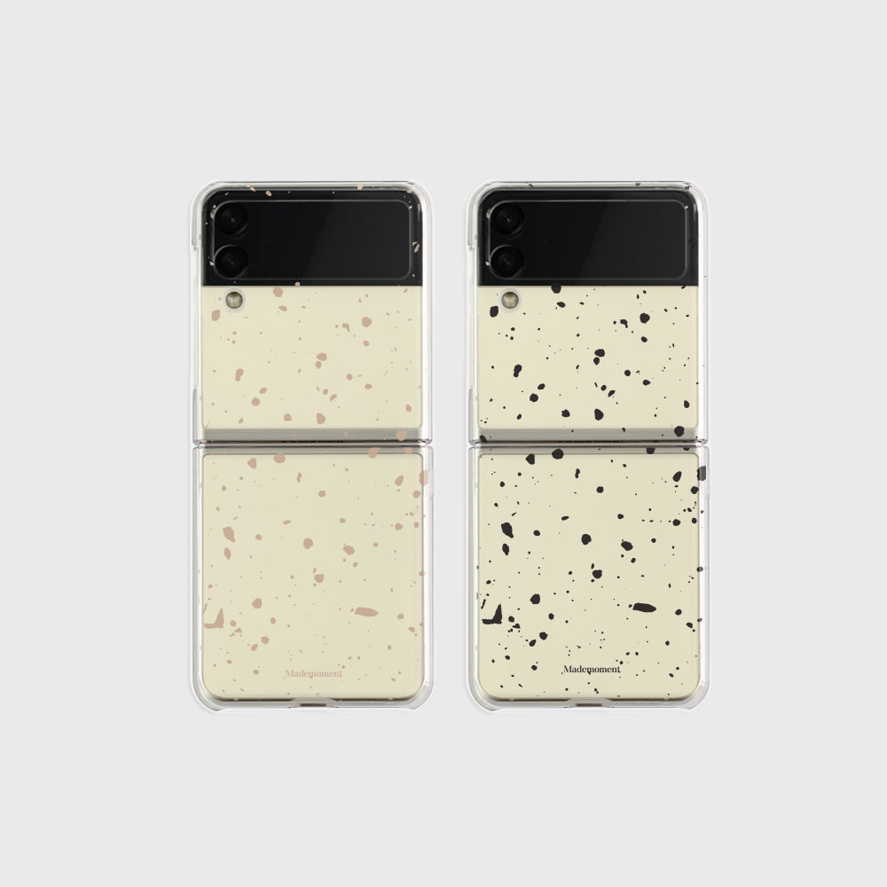 painting sand pattern design [zflip clear hard phone case]