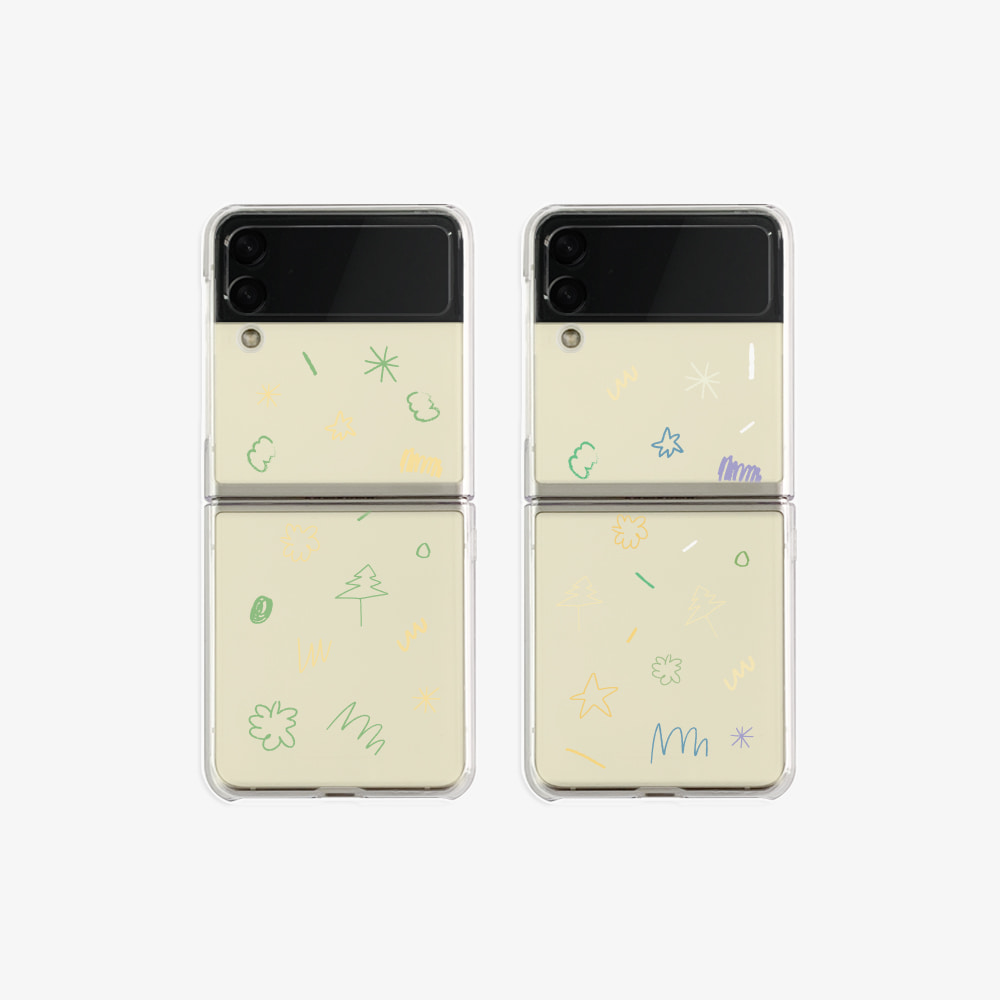dream summer design [zflip clear hard phone case]