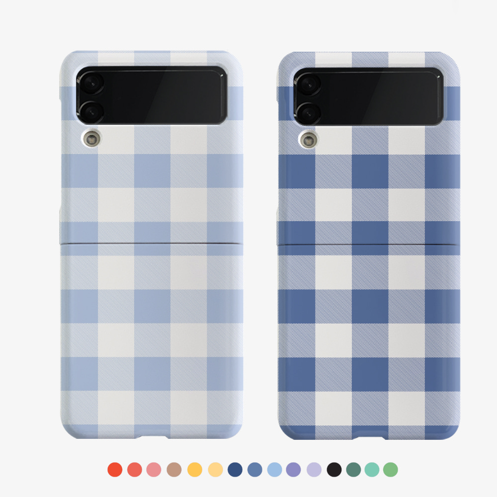 [15 colors] check check pastel design [zflip hard phone case]