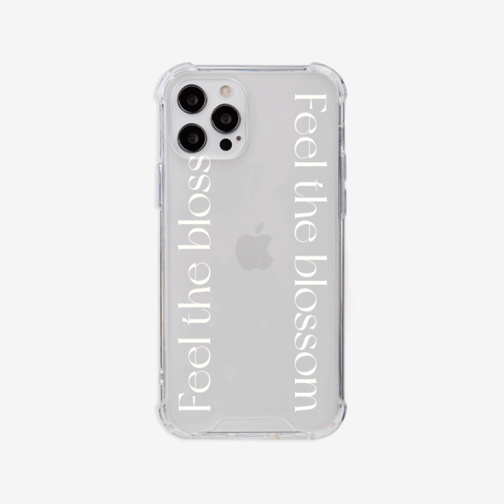 feel the blossom lettering design [tank clear hard phone case]