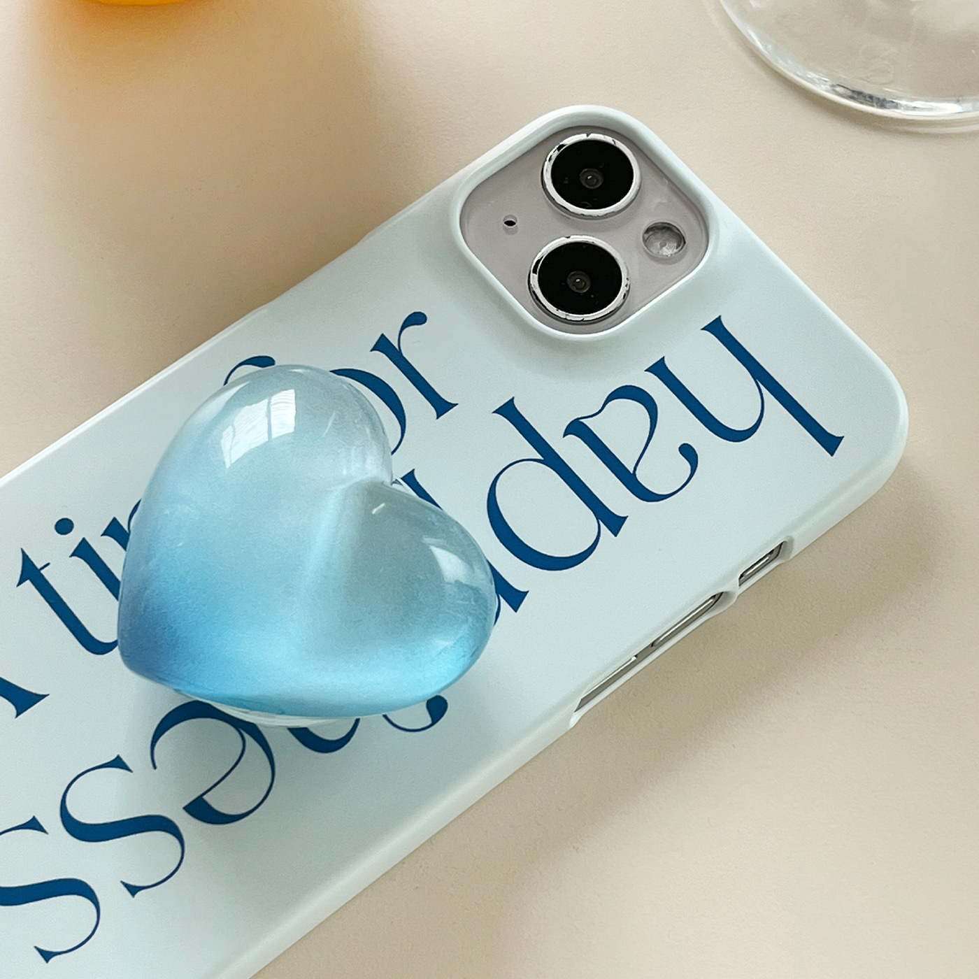 candy joy blue [resin heart acrylic tok]