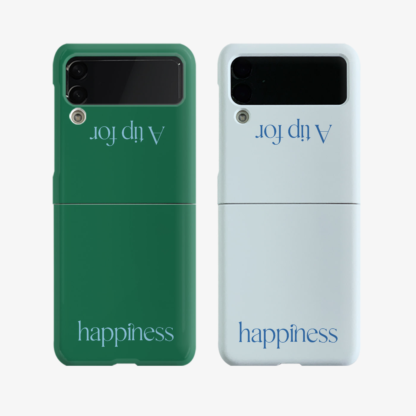 happiness lettering design [zflip hard phone case]