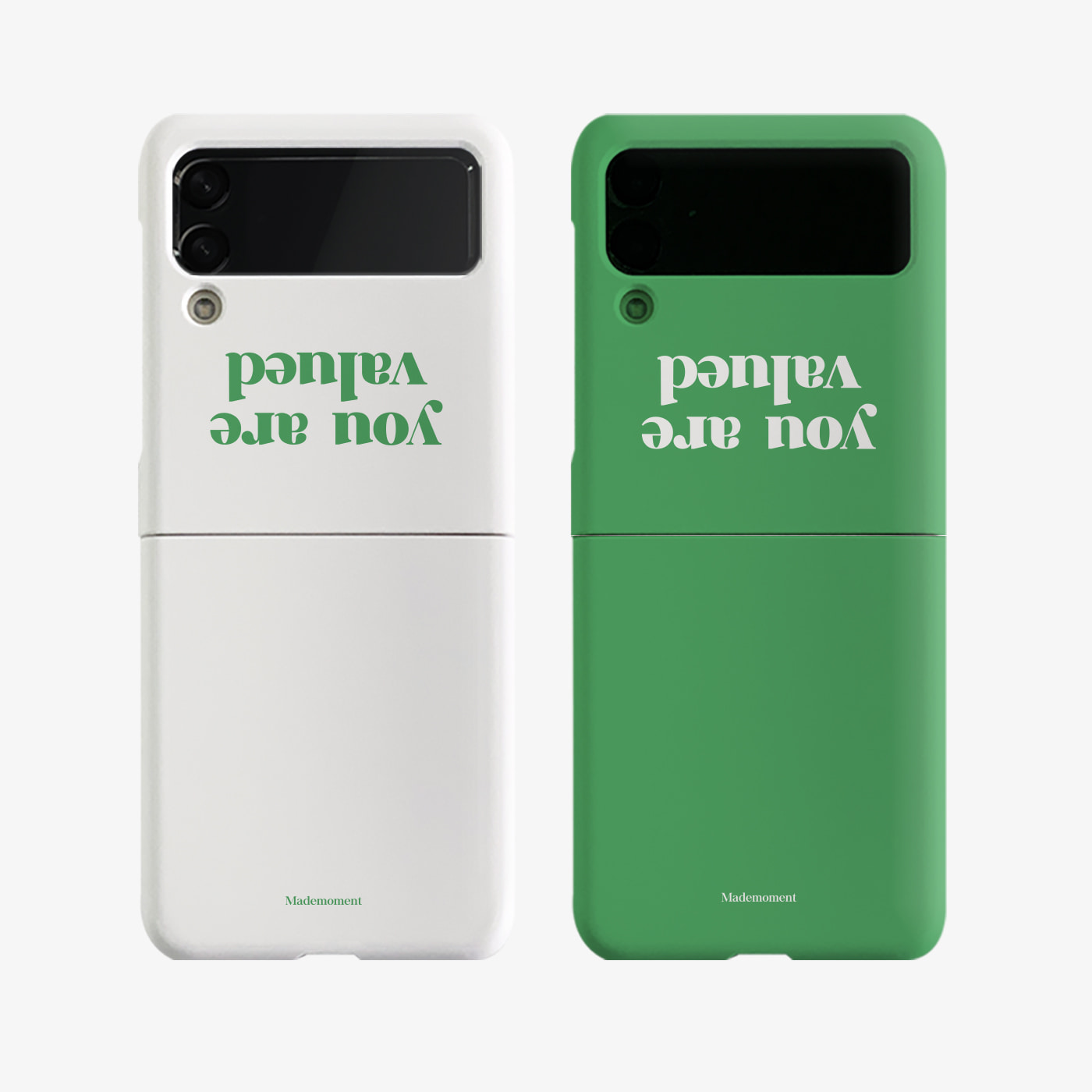 valued green lettering design [zflip hard phone case]