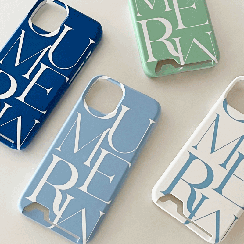 summer mood lettering design [card storage phone case]