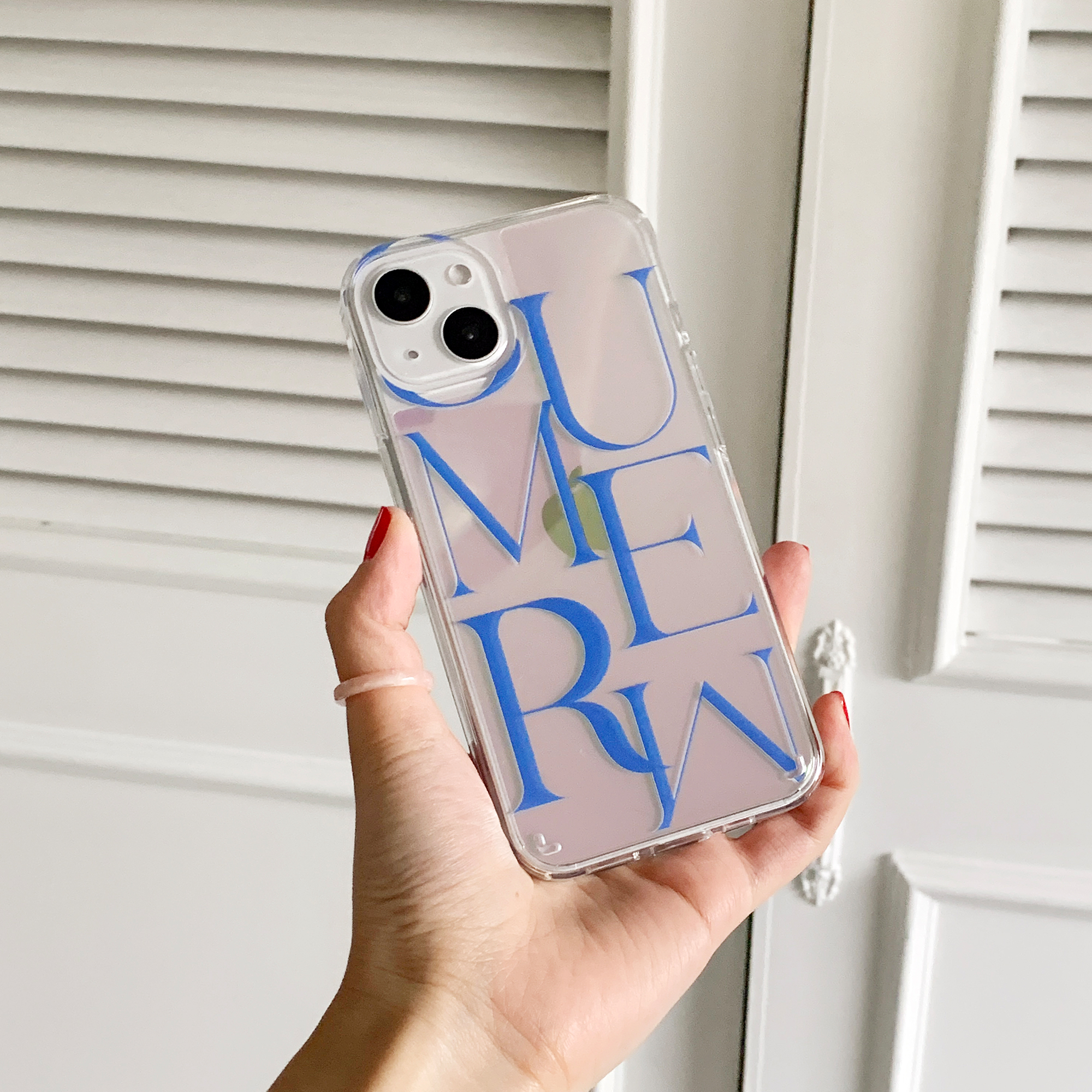summer mood lettering design [glossy mirror phone case]