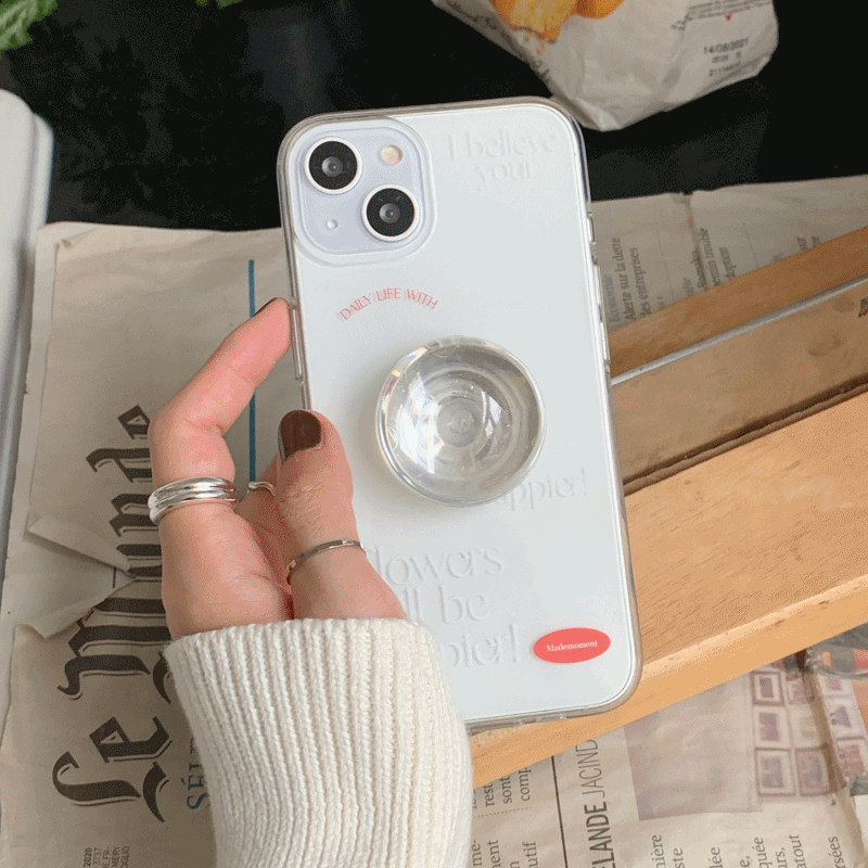 happier design [clear phone case]