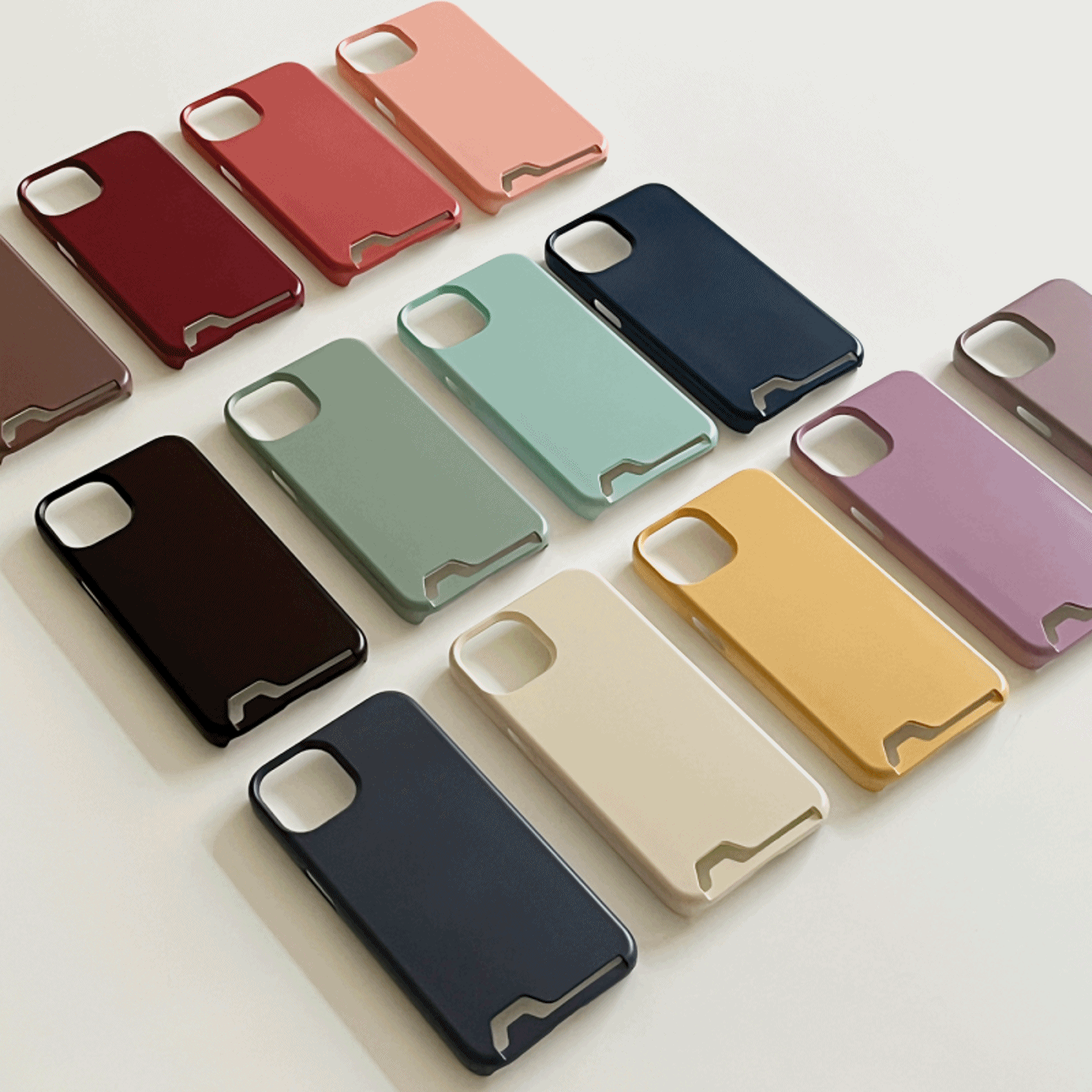f/w modern muji design [card storage phone case]