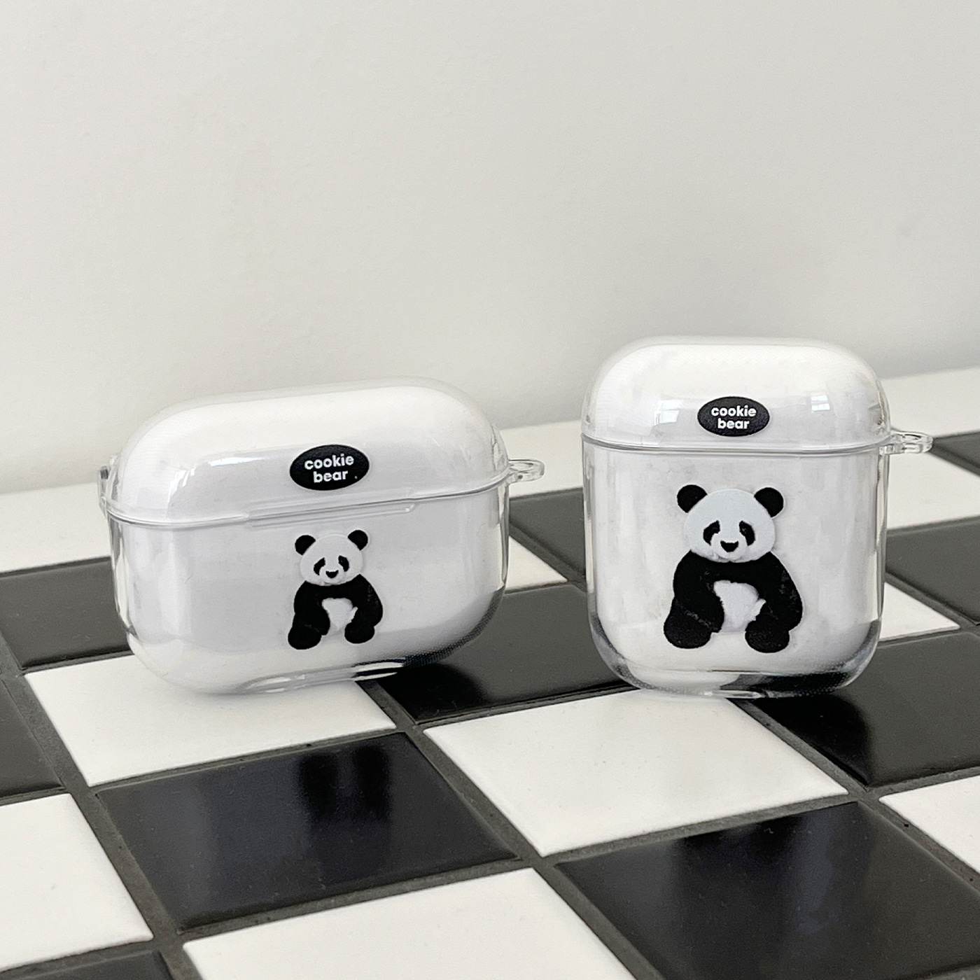 cookie bear design [clear airpods case series]