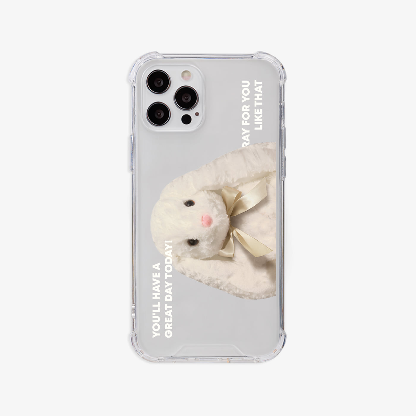 pray for you rabbit design [tank clear hard phone case]