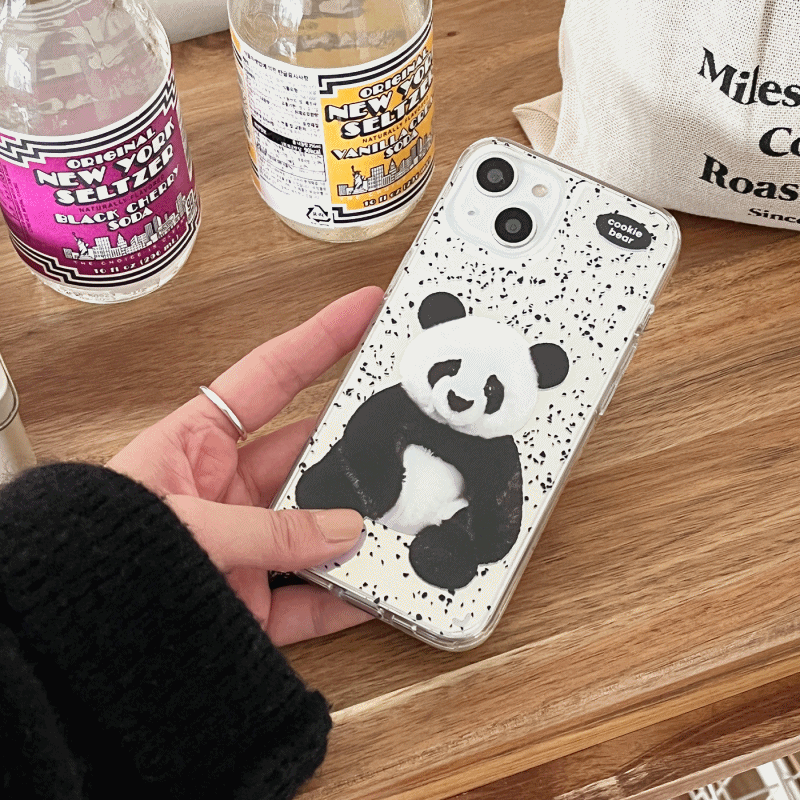 cookie bear design [glossy mirror phone case]