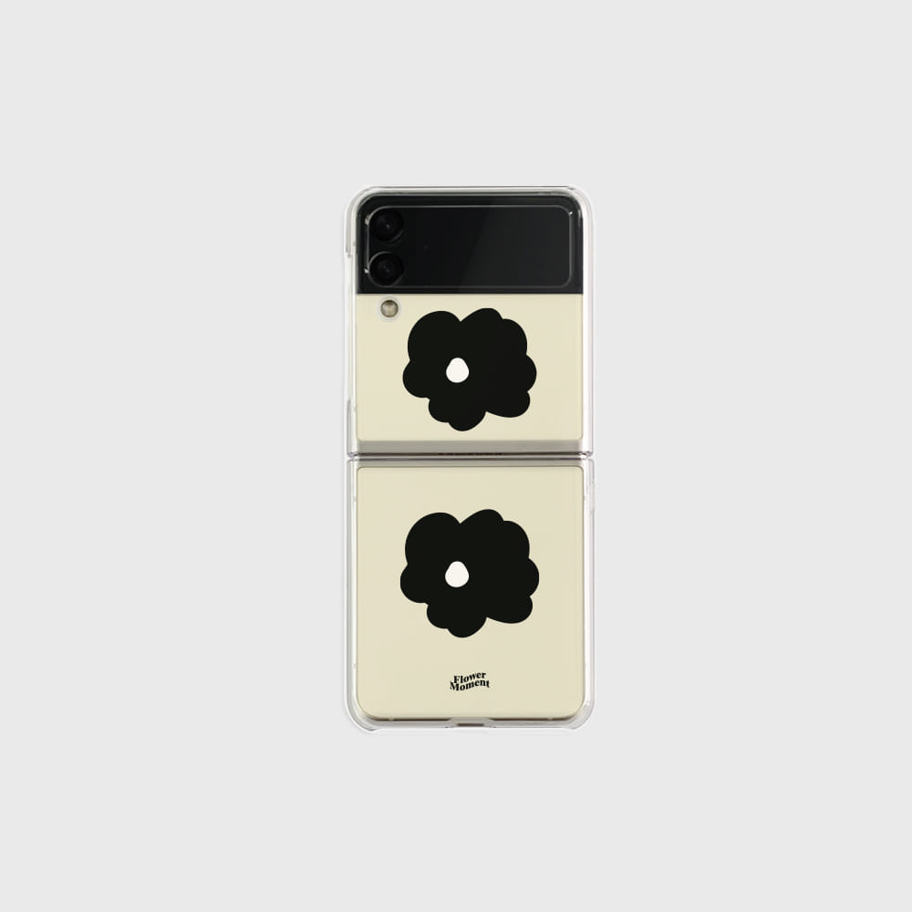 flower moment design [zflip clear hard phone case]