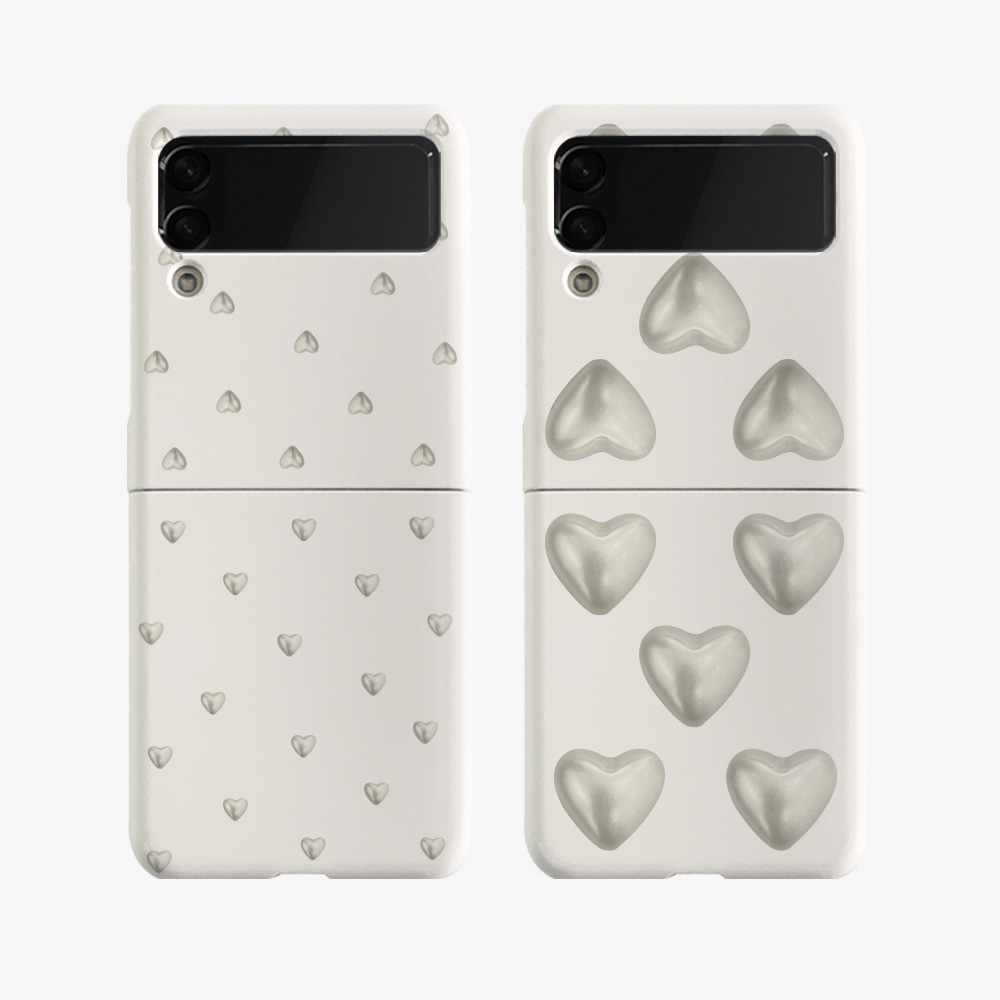 heart pearl pattern design [zflip hard phone case]