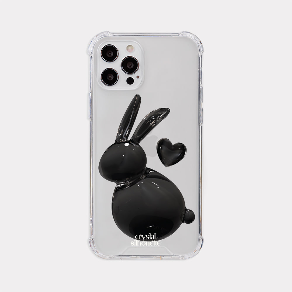 heart rabbit design [tank clear hard phone case]