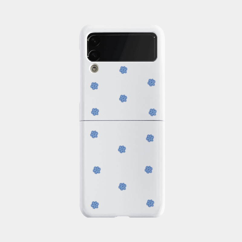 blue flower design [zflip hard phone case]