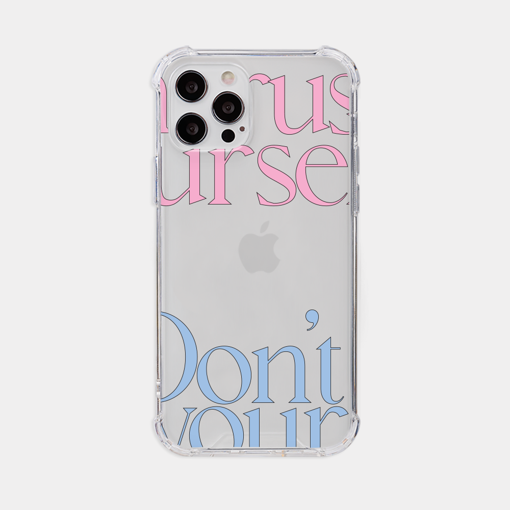 dont rush lettering design [tank clear hard phone case]