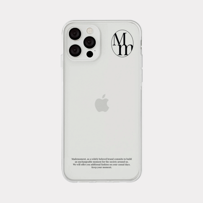 [mm] basic design [clear phone case]