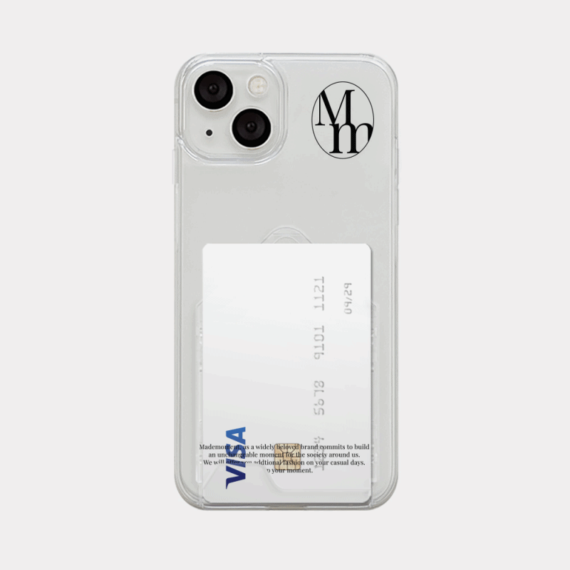 [mm] basic design [clear hard storage phone case]