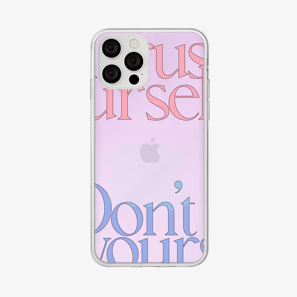 dont rush lettering design [glossy mirror phone case]