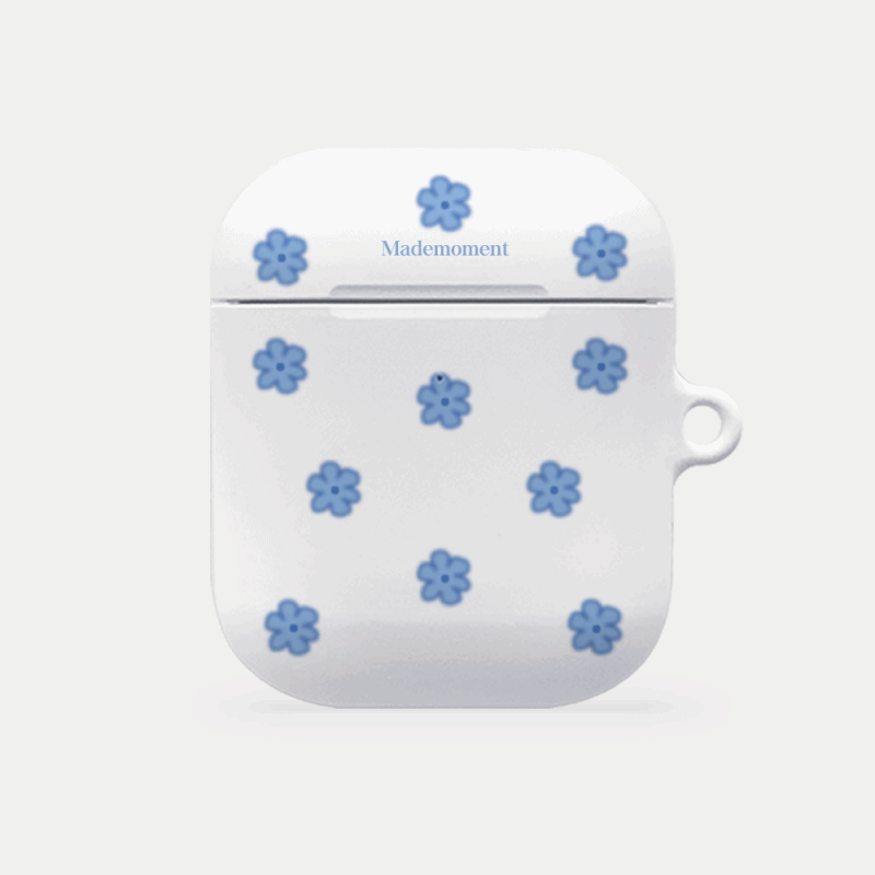 blue flower design [hard airpods case series]