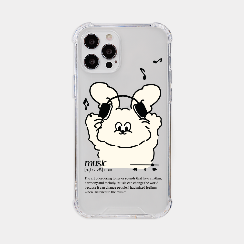melody butty design [tank clear hard phone case]