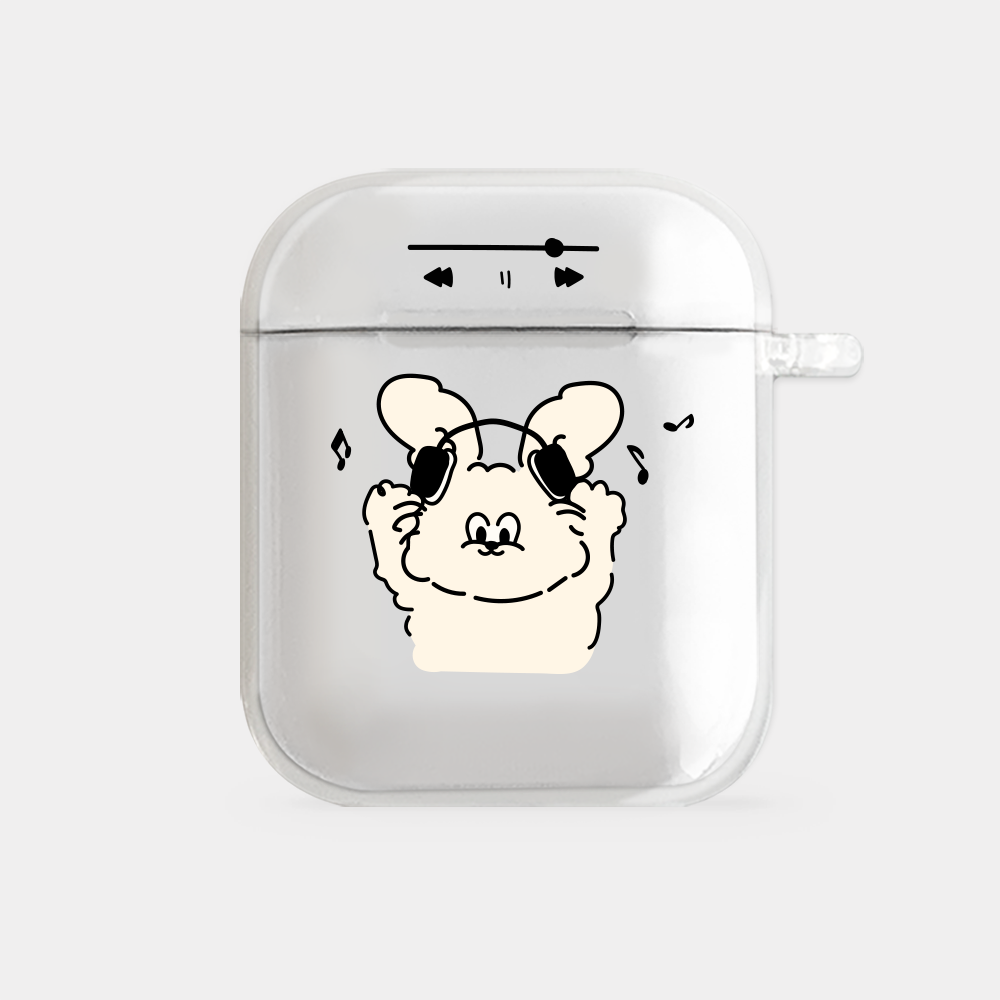 melody butty design [clear airpods case series]