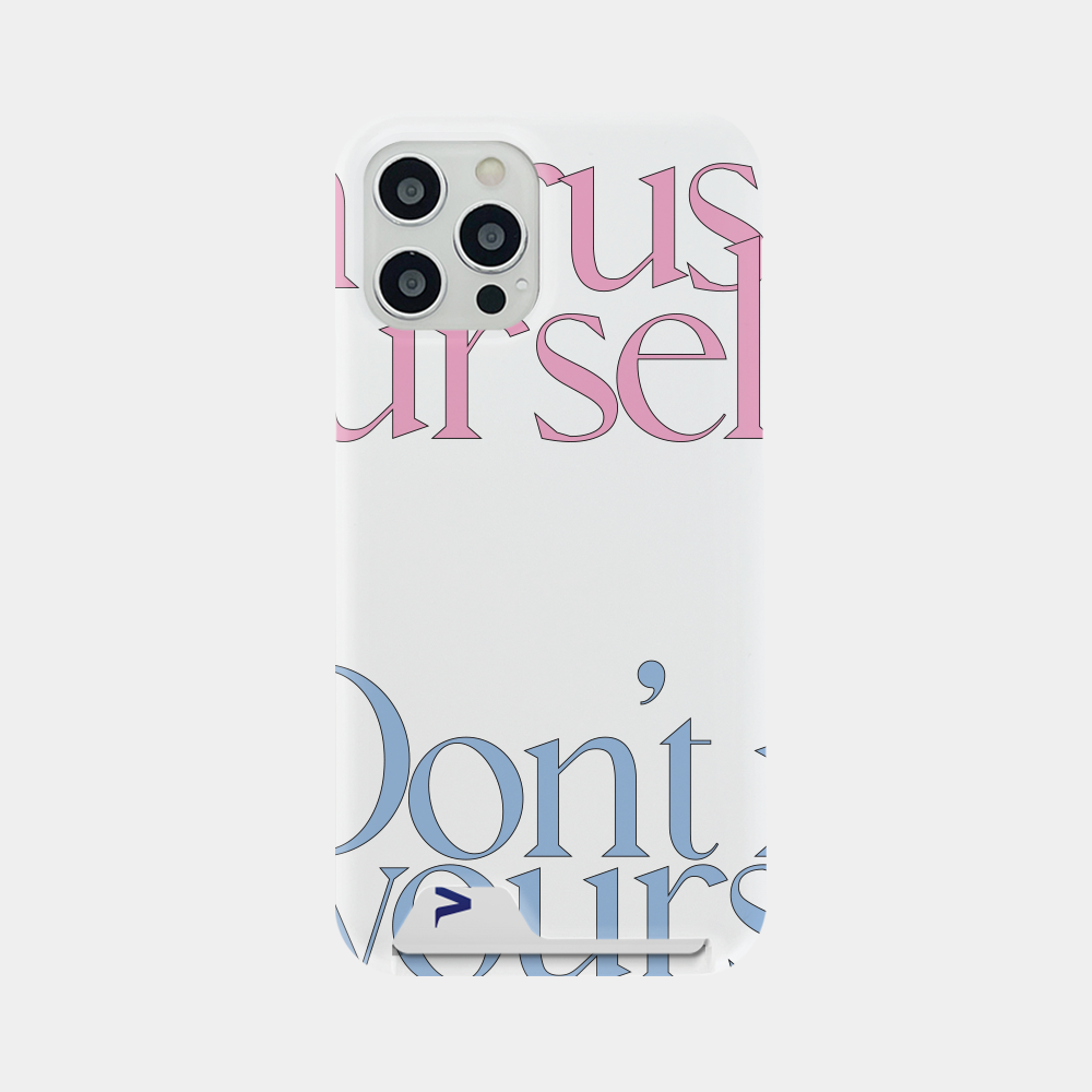 dont rush lettering design [card storage phone case]
