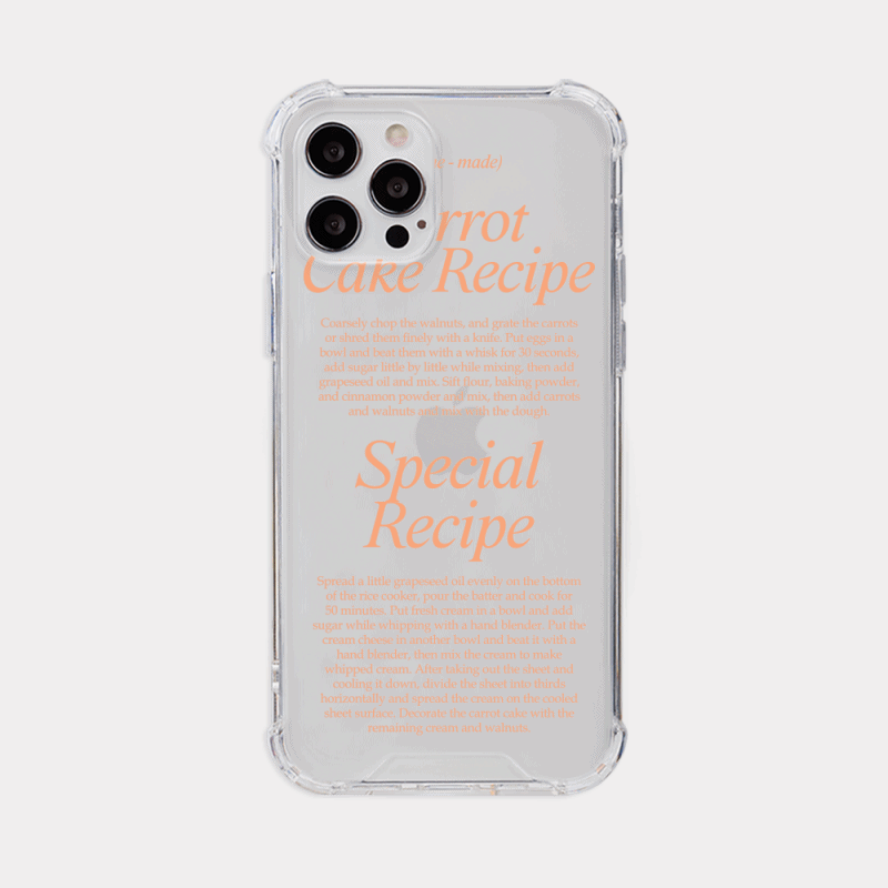 cake recipe lettering design [tank clear hard phone case]