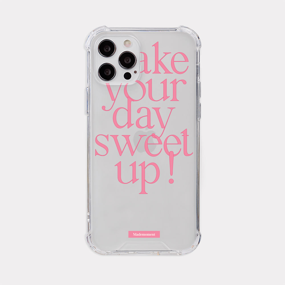 sweet up lettering design [tank clear hard phone case]