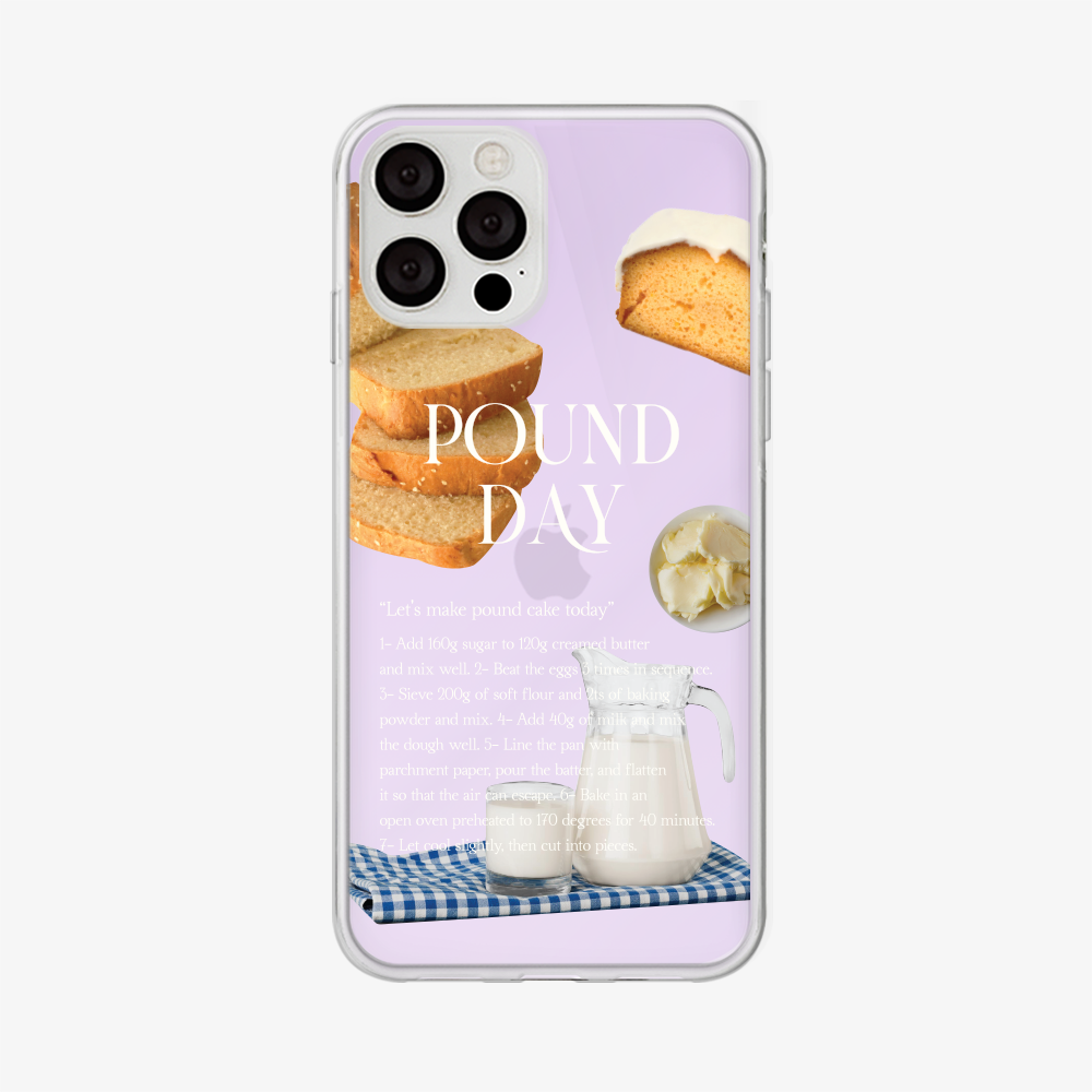 make pound cake design [glossy mirror phone case]