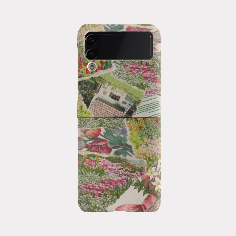 collage garden design [zflip hard phone case]
