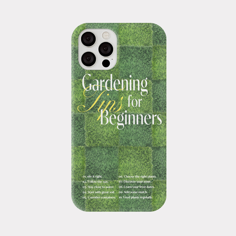 gardening tips design [hard phone case]