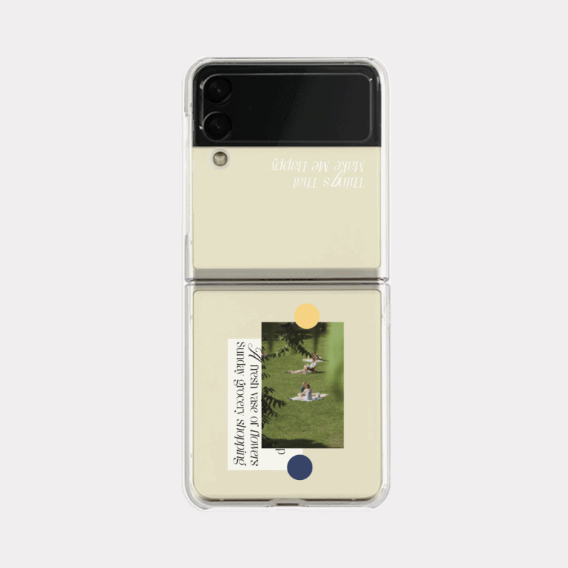 spring sticker design [zflip clear hard phone case]