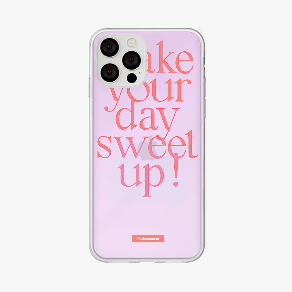 sweet up lettering design [glossy mirror phone case]