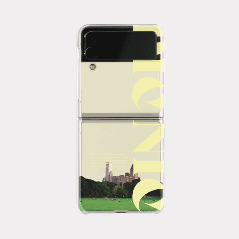 park time design [zflip clear hard phone case]