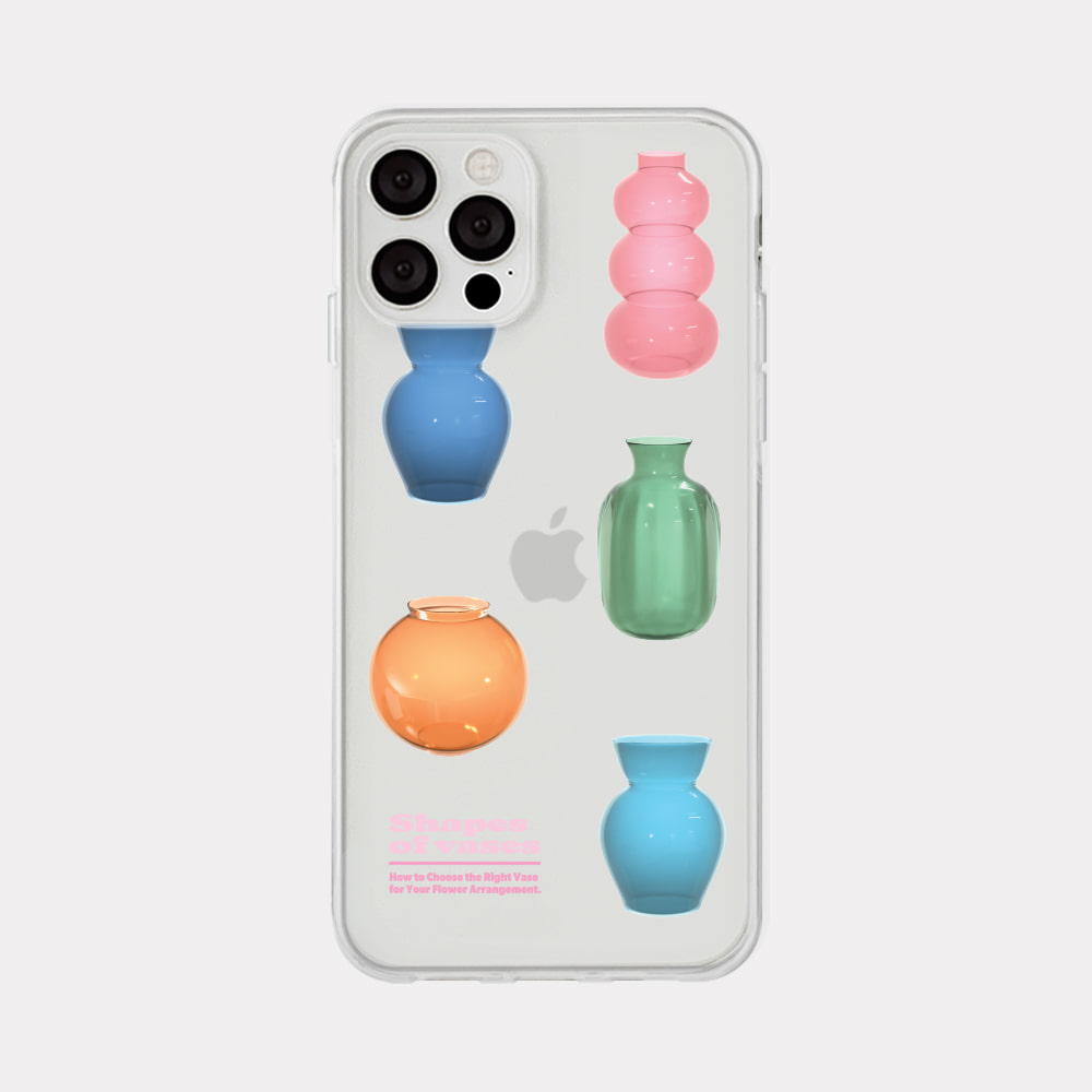 shapes of vases design [clear phone case]