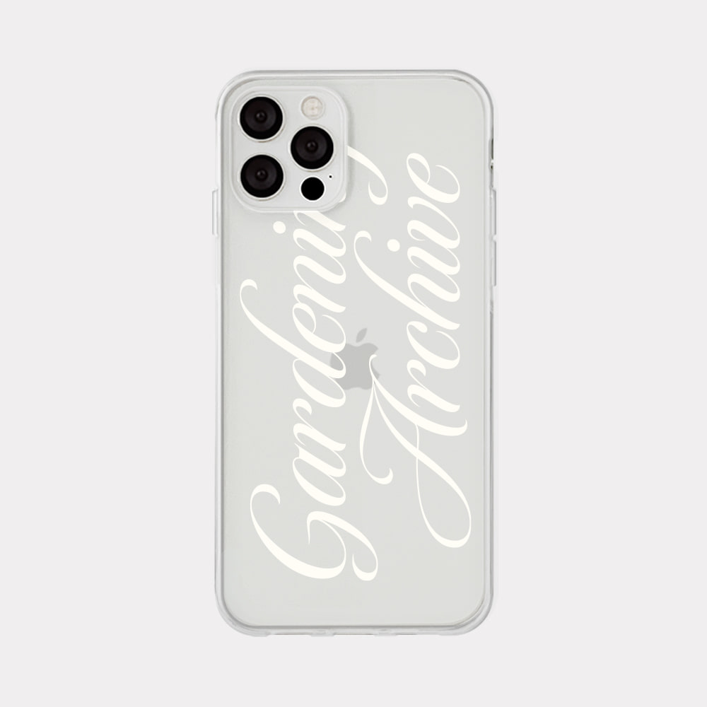 gardening archive design [clear phone case]