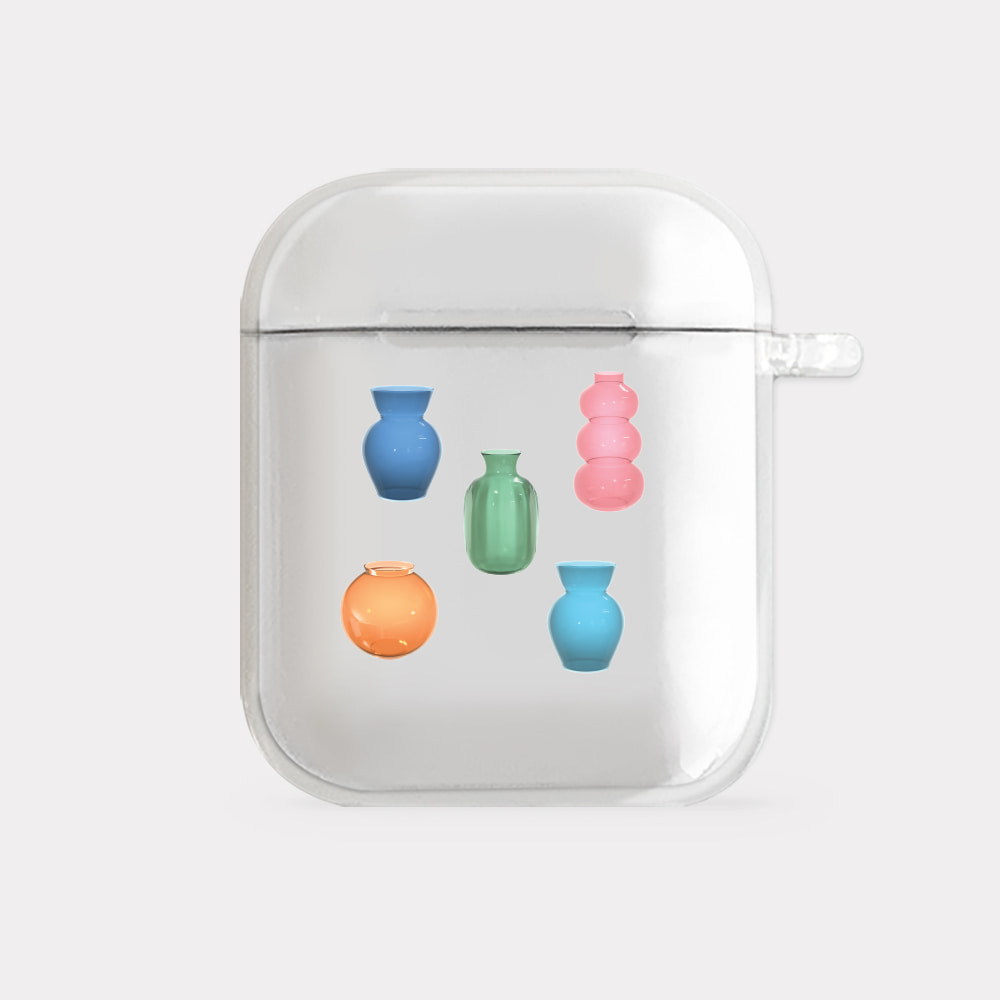 shapes of vases design [clear airpods case series]