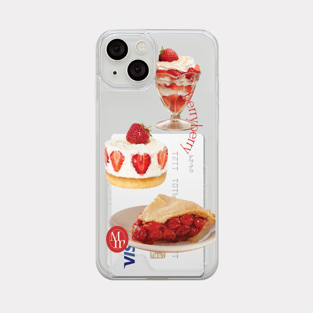 taste sweet design [clear hard storage phone case]