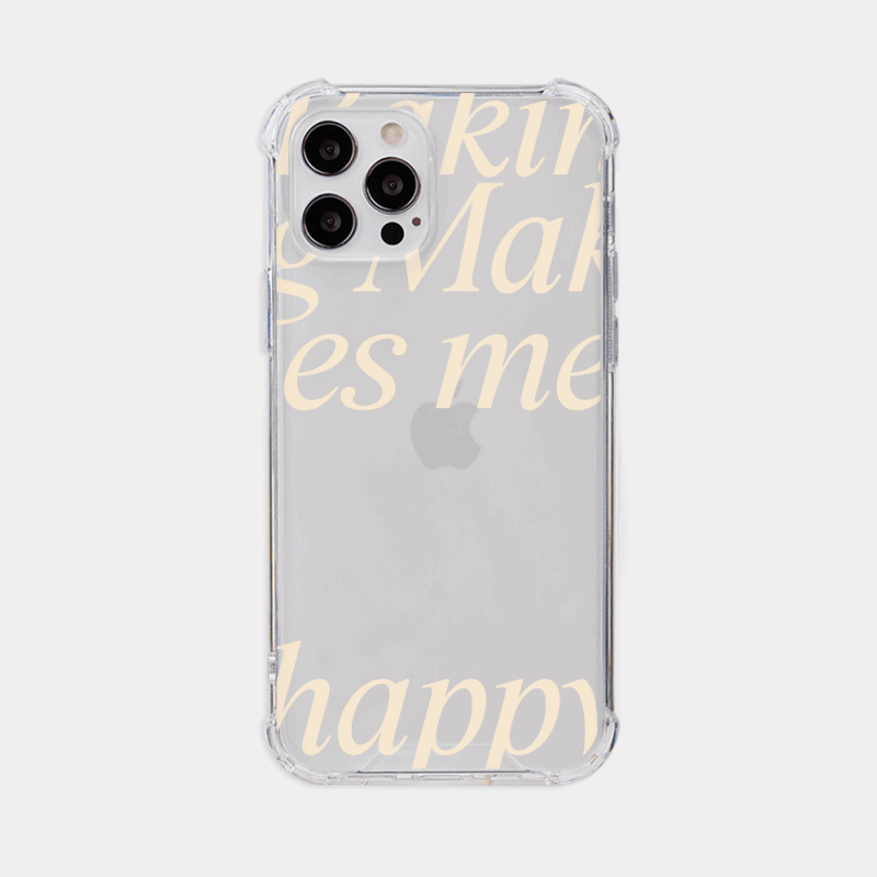 home baking lettering design [tank clear hard phone case]