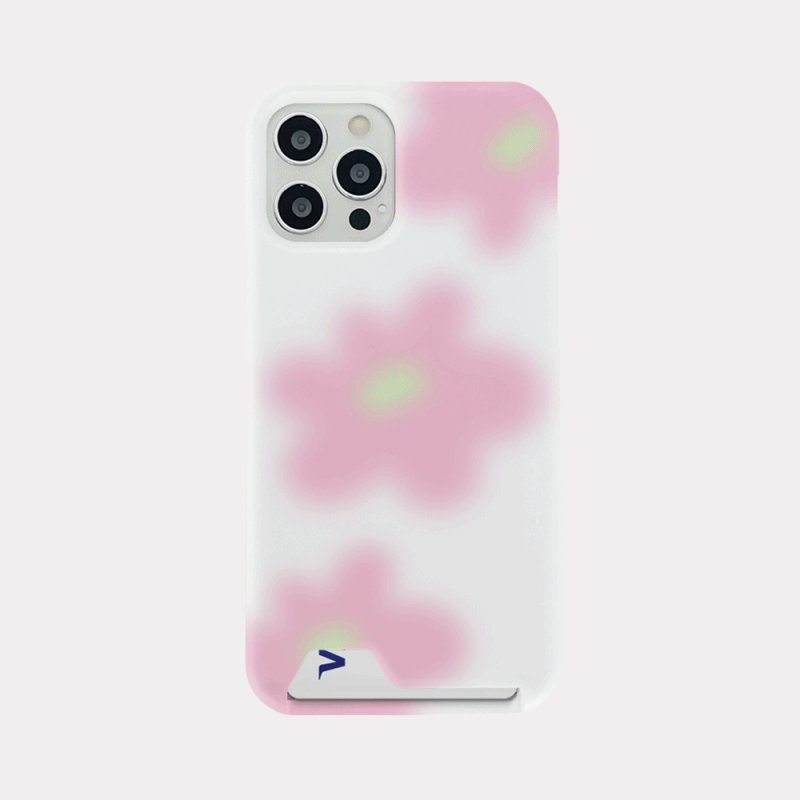 soft flower design [card storage phone case]