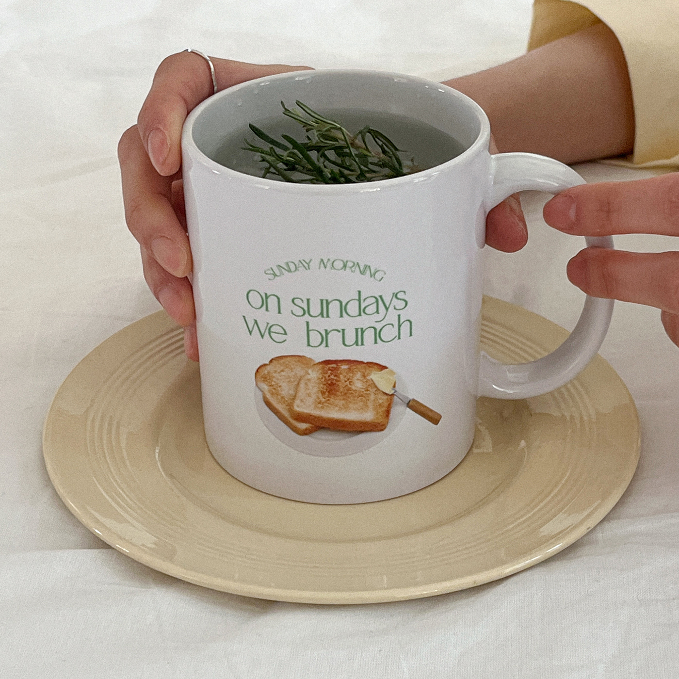 sunday morning mug cup
