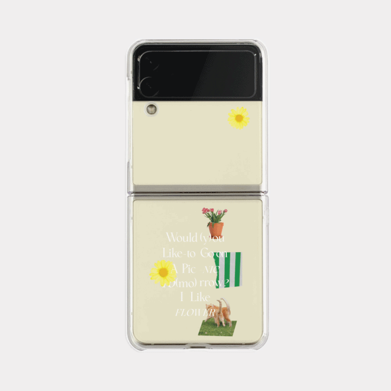 would you like design [zflip clear hard phone case]