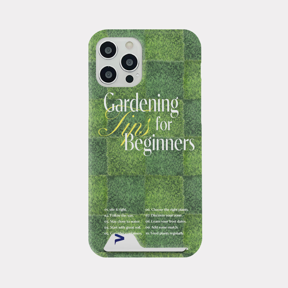 gardening tips design [card storage phone case]